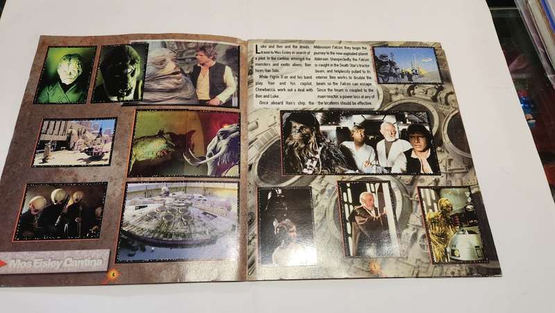 1996 Complete Star Wars Panini Sticker Album Vintage Figure