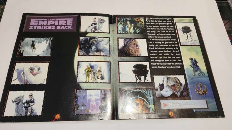 1996 Complete Star Wars Panini Sticker Album Vintage Figure