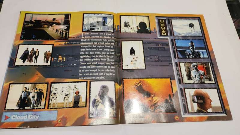 1996 Complete Star Wars Panini Sticker Album Vintage Figure