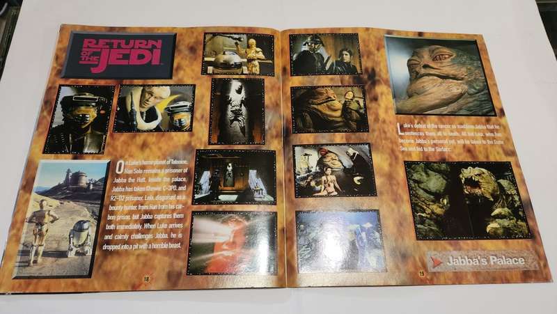 1996 Complete Star Wars Panini Sticker Album Vintage Figure