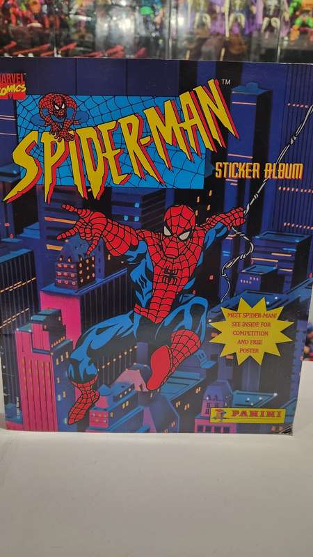 1995 Complete Spiderman Panini Sticker Album Vintage Figure