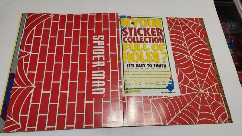 1995 Complete Spiderman Panini Sticker Album Vintage Figure