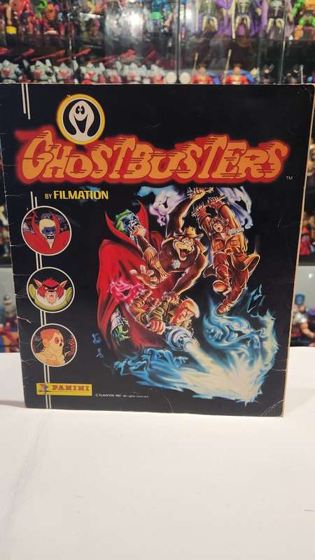 1987 Complete Filmation Ghostbusters Panini Sticker Album Vintage Figure