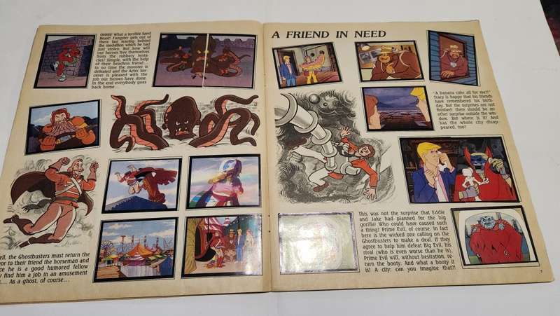 1987 Complete Filmation Ghostbusters Panini Sticker Album Vintage Figure
