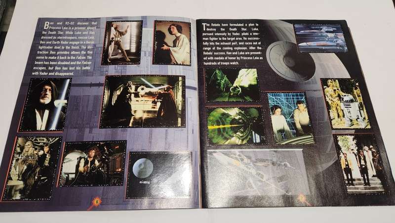 1996 Complete Star Wars Panini Sticker Album Vintage Figure