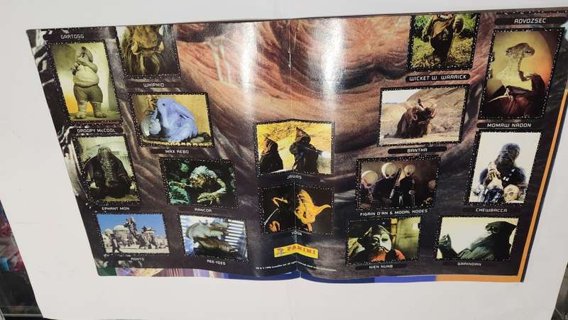 1996 Complete Star Wars Panini Sticker Album Vintage Figure