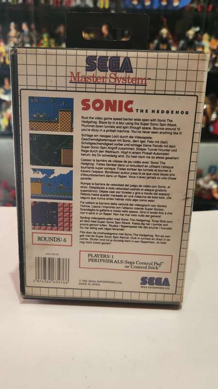 Sega Master System Sonic The Hedgehog