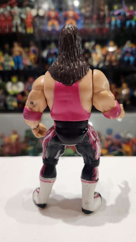 1996 Wwf Bone Crunching Bret Hart Vintage Figure
