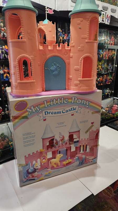 G1 My Little Pony 1984 Dream Castle With Box and Instructions Vintage Figure