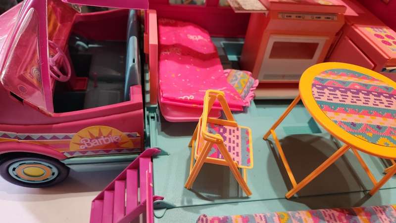 1988 Barbie Western Fun Motor Home Rv Camper Vintage Figure
