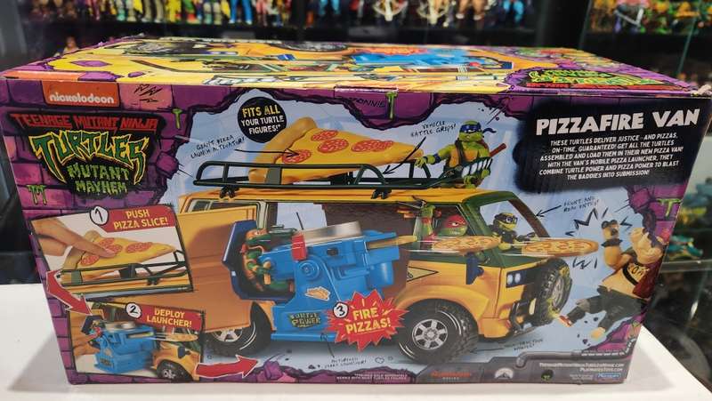 2023 Boxed Tmnt Mutant Mayhem Pizzafire Van Figure Teenage Mutant Ninja Turtles