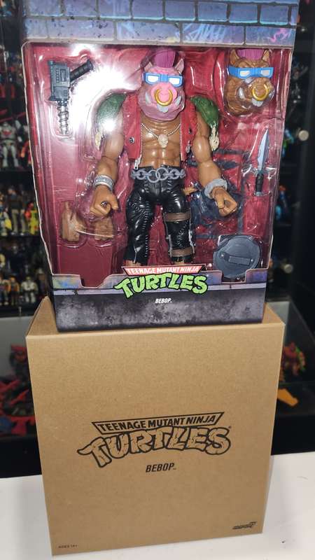 Boxed Tmnt Super 7 Bebop Figure Teenage Mutant Ninja Turtles