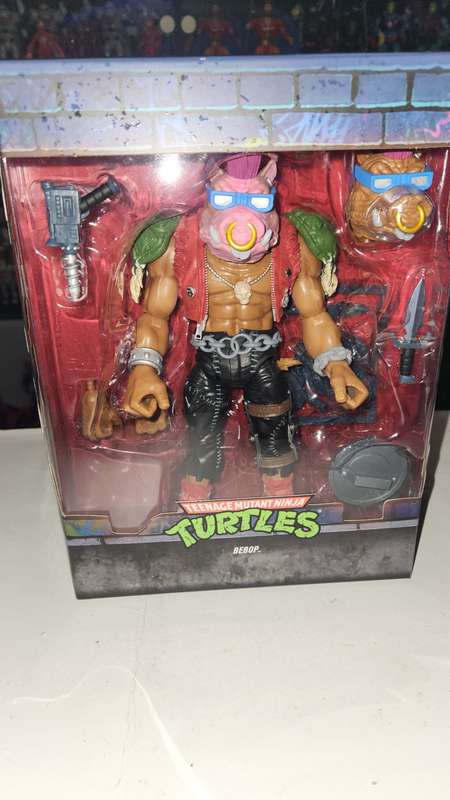 Boxed Tmnt Super 7 Bebop Figure Teenage Mutant Ninja Turtles
