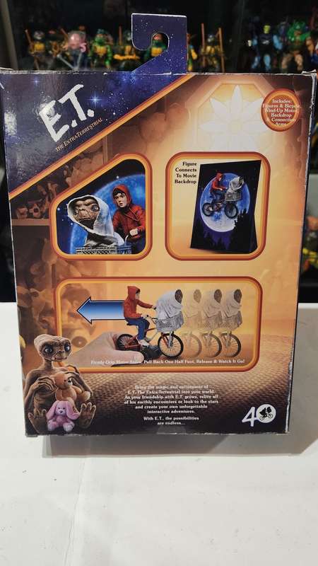 Moc Neca E.T & Elliott With Bicycle