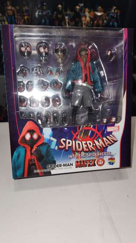 Boxed Mafex Spider-Man Miles Morales