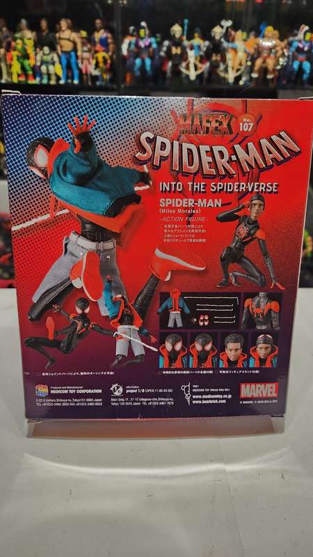 Boxed Mafex Spider-Man Miles Morales