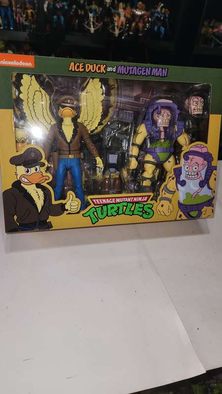 Boxed Neca Tmnt Ace Duck and Mutagen Man Figure Teenage Mutant Ninja Turtles