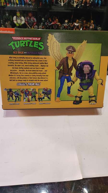 Boxed Neca Tmnt Ace Duck and Mutagen Man Figure Teenage Mutant Ninja Turtles