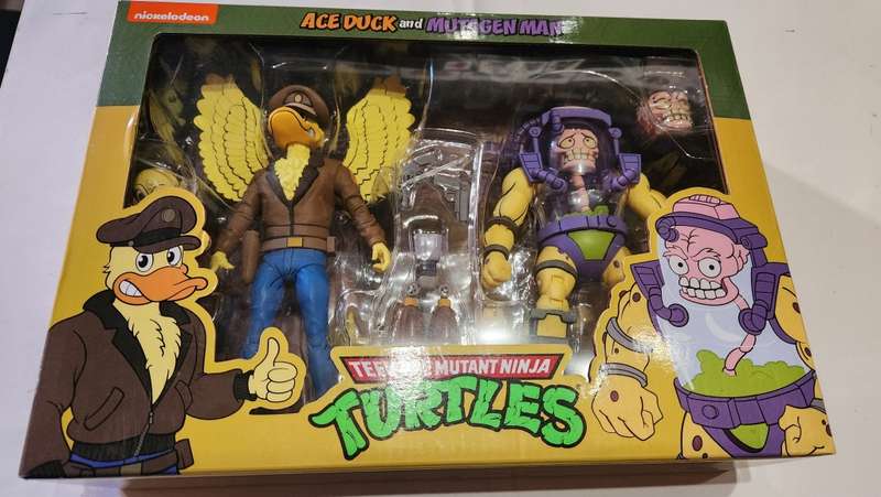 Boxed Neca Tmnt Ace Duck and Mutagen Man Figure Teenage Mutant Ninja Turtles