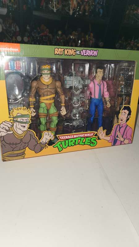 Moc Neca Tmnt Rat King vs Vernon Figure Teenage Mutant Ninja Turtles