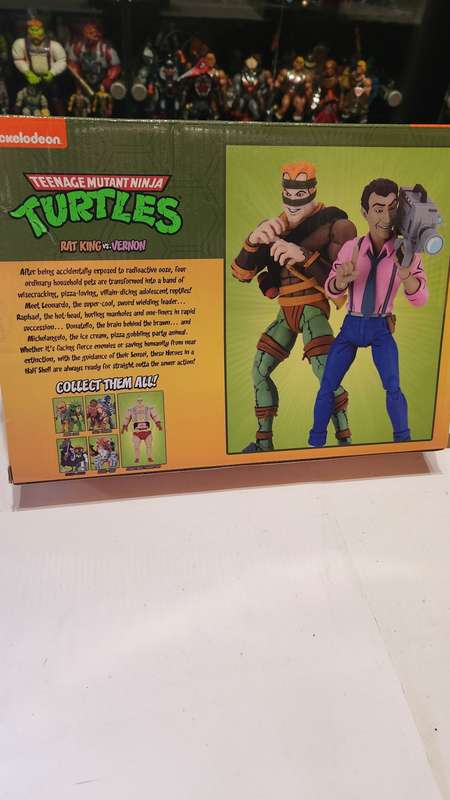 Moc Neca Tmnt Rat King vs Vernon Figure Teenage Mutant Ninja Turtles