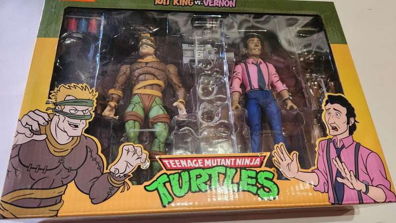 Moc Neca Tmnt Rat King vs Vernon Figure Teenage Mutant Ninja Turtles