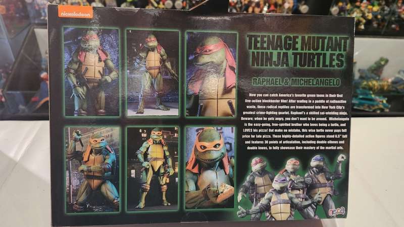 Moc Neca Tmnt Raphael and Michaelangelo Figure Teenage Mutant Ninja Turtles