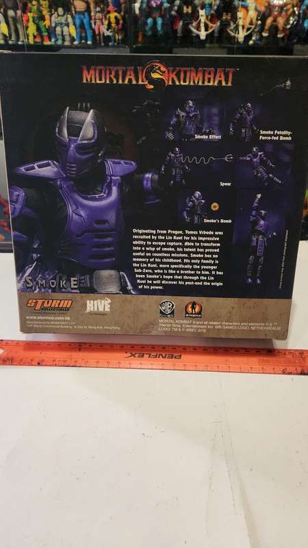 Boxed Storm Collectibles Mortal Kombat "Smoke" Action Figure