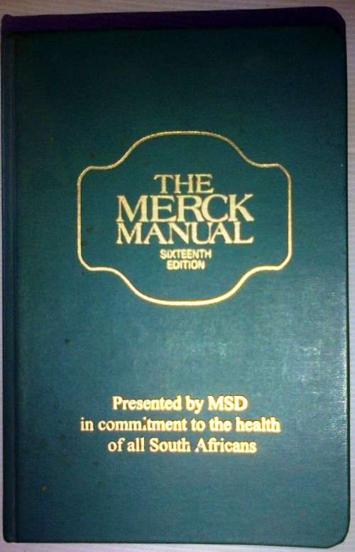 #The Merck Manual sixteenth edition by Robert Berkow (editor)