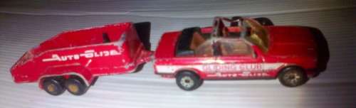 Matchbox BMW 323 i with Glider Transporter Trailer 1985