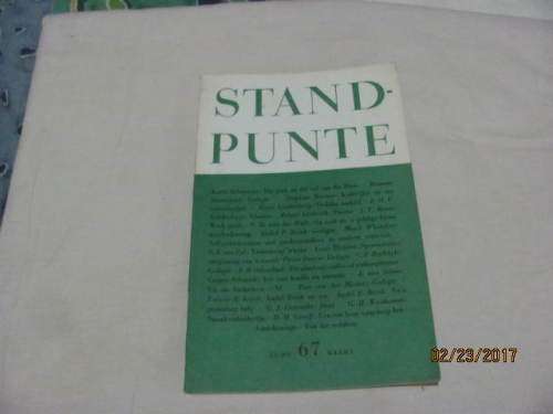 Stand-punte Okt  1966 Nuwe 67 Reeks  : Letterkunde