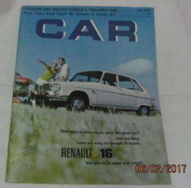 May 1968 Car Magazine the motoring journal of South Africa