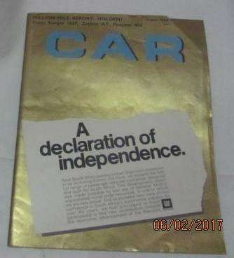 August 1968 Car Magazine the motoring journal of South Africa