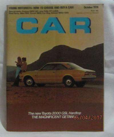 October 1974 Car Magazine the motoring journal of South Africa