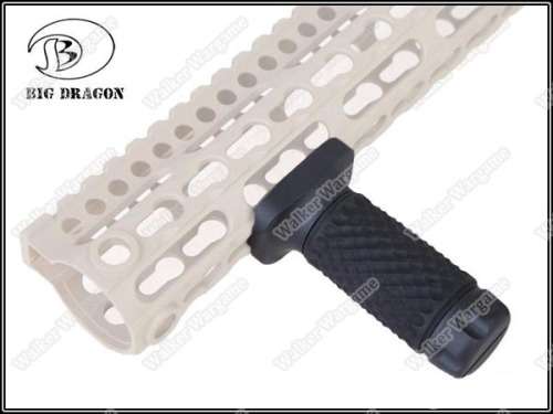 Tactical KeyMod System Golfball Pattern ForeGrip Forward Vertical Grip - Black