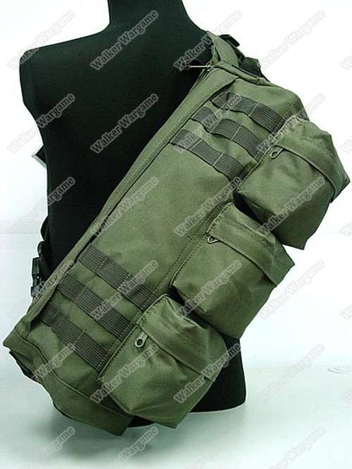 New Single Sling Go Bag Pack Same in Transformer Movie -US Marine OD Green