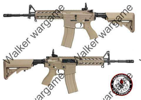 G&G GC16 Full Metal Combat Machine Raider-L Airsoft Rifle - Tan
