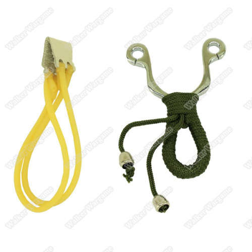 4 Strips Top natural latex tube Stainless Steel Handle Hunter Slingshot Catapult Outdoor