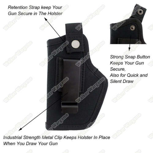 Ambidextrous IWB OWB Conceal Holster For Right and Left Hand Pistol Holster
