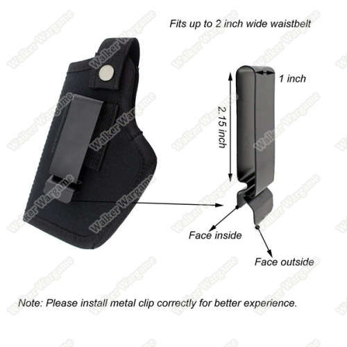 Ambidextrous IWB OWB Conceal Holster For Right and Left Hand Pistol Holster