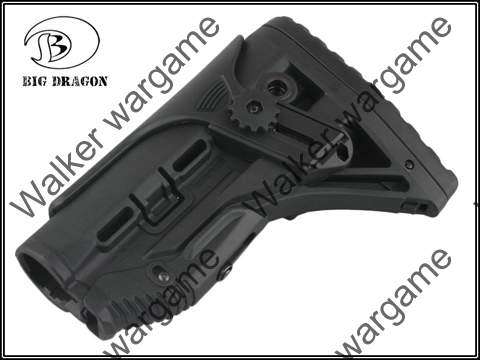 Tactical FAB M4/AR15 Shock Absorbing Butt Stock With Picatinny Cheek - Black