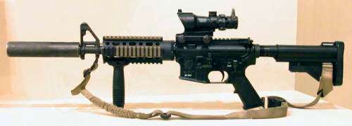 Airsoft Rilfe 14mm Full Metal Silencer - Black - Long Type 195mm Fit Pistol And Rifle