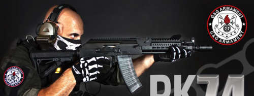G&G Tactical RK74 E KeyMod AK Carbine AEG Airsoft Gun Build In ETU MOSFET - Black