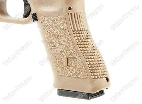 WE Tech Glock 18C Geen Gas Blow Back Pistol - Tan Semi Auto/Full Auto