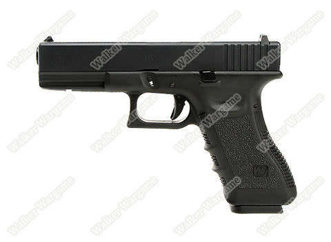 WE Tech Glock 17 Green Gas Blow Back Airsoft Pistol  - Black
