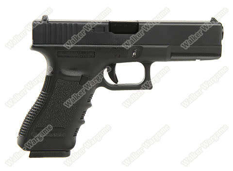 WE Tech Glock 17 Green Gas Blow Back Airsoft Pistol  - Black