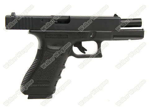 WE Tech Glock 17 Green Gas Blow Back Airsoft Pistol  - Black