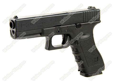WE Tech Glock 17 Green Gas Blow Back Airsoft Pistol  - Black