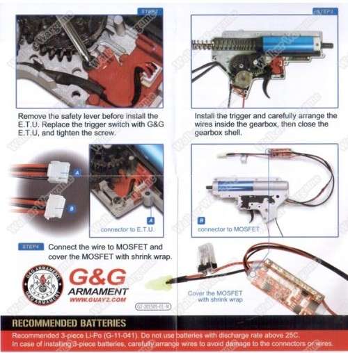 G&G ETU Electronic Trigger Unit and Mosfet - Series V2 Gearboxes