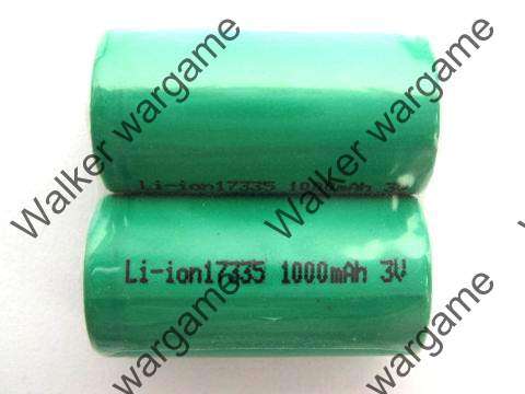 UiFire 3V 880mAh CR123A Rechargeable Battery X 2 (for surefire  tactical tourch ,Camera flash)